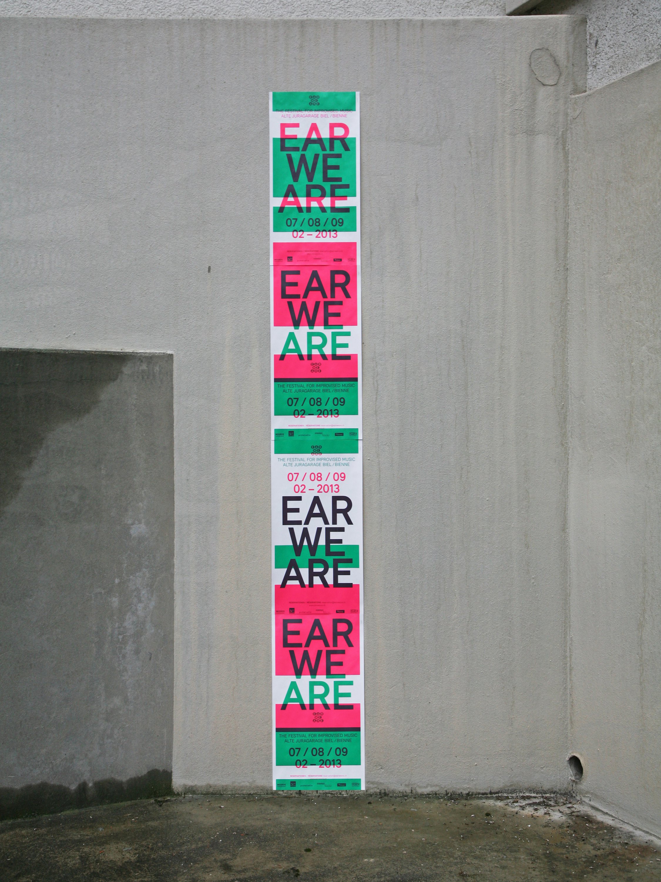 kong grafik earweare plakat biel 2013