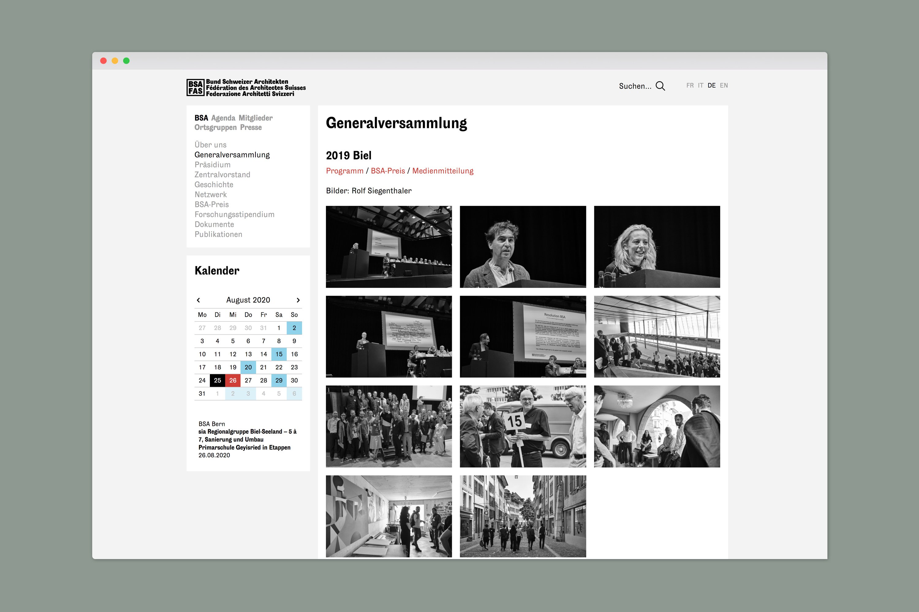 kong website interaction design bsa bund schweizer architekten 2017